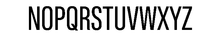 Lateral CompressedRegular Font UPPERCASE