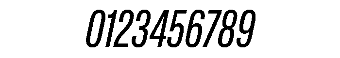 Lateral CompressedRegularItalic Font OTHER CHARS