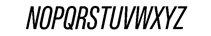 Lateral CompressedRegularItalic Font UPPERCASE