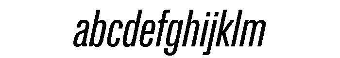 Lateral CompressedRegularItalic FONT
