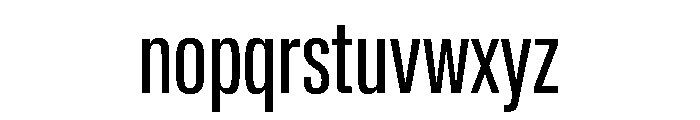 Lateral CompressedRegular Font LOWERCASE