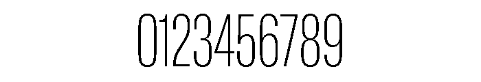 Lateral CompressedThin Font OTHER CHARS