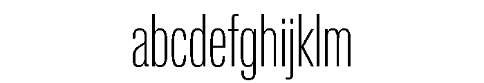 Lateral CompressedThin FONT