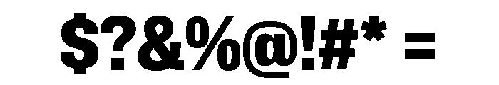 Lateral CondensedBlack Font OTHER CHARS