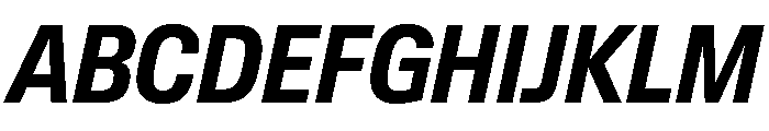 Lateral CondensedBoldItalic Font UPPERCASE