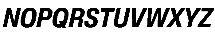 Lateral CondensedBoldItalic Font UPPERCASE