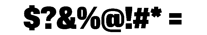 Lateral CondensedHeavy Font OTHER CHARS