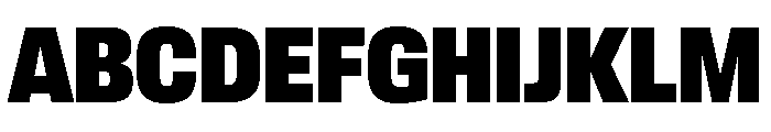 Lateral CondensedHeavy Font UPPERCASE