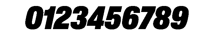 Lateral CondensedHeavyItalic Font OTHER CHARS