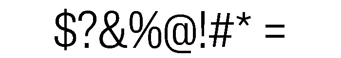 Lateral CondensedLight Font OTHER CHARS