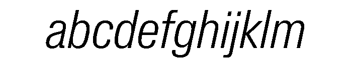Lateral CondensedLightItalic FONT