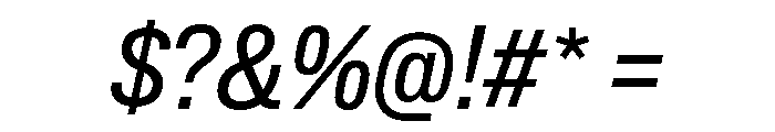 Lateral CondensedRegularItalic Font OTHER CHARS