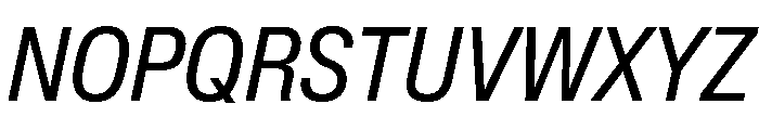 Lateral CondensedRegularItalic Font UPPERCASE