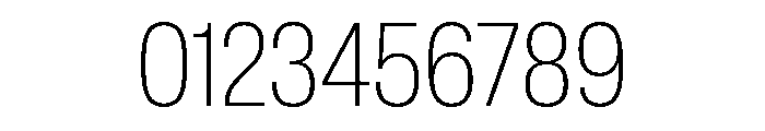 Lateral CondensedThin Font OTHER CHARS