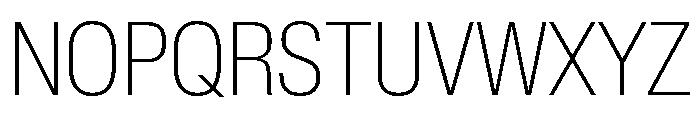Lateral CondensedThin Font UPPERCASE