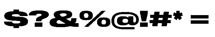 Lateral ExpandedBlack Font OTHER CHARS