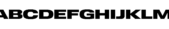Lateral ExpandedBlack Font UPPERCASE