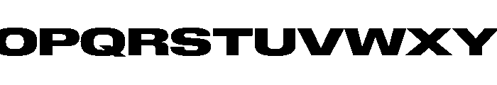Lateral ExpandedBlack Font UPPERCASE