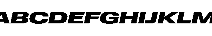 Lateral ExpandedBlackItalic Font UPPERCASE
