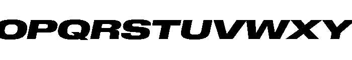 Lateral ExpandedBlackItalic Font UPPERCASE