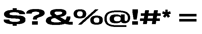 Lateral ExpandedBold Font OTHER CHARS