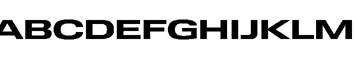 Lateral ExpandedBold Font UPPERCASE