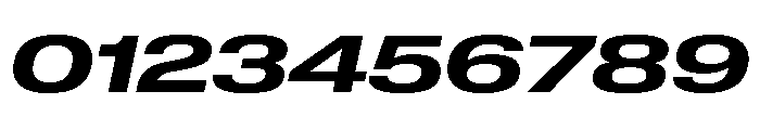 Lateral ExpandedBoldItalic Font OTHER CHARS
