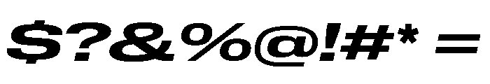 Lateral ExpandedBoldItalic Font OTHER CHARS