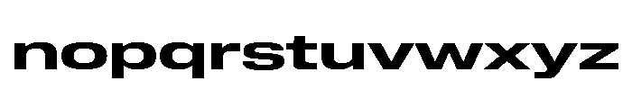 Lateral ExpandedBold Font LOWERCASE