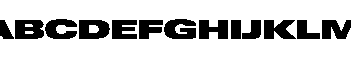 Lateral ExpandedHeavy Font UPPERCASE