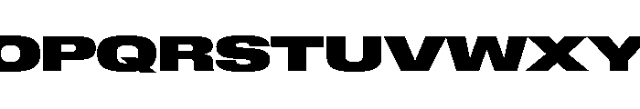 Lateral ExpandedHeavy Font UPPERCASE