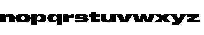 Lateral ExpandedHeavy Font LOWERCASE