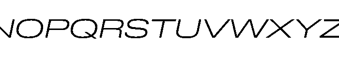 Lateral ExpandedLightItalic Font UPPERCASE