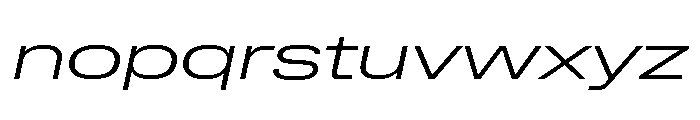 Lateral ExpandedLightItalic Font LOWERCASE