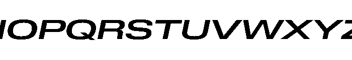 Lateral ExpandedMediumItalic Font UPPERCASE