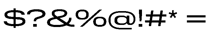 Lateral ExpandedRegular Font OTHER CHARS