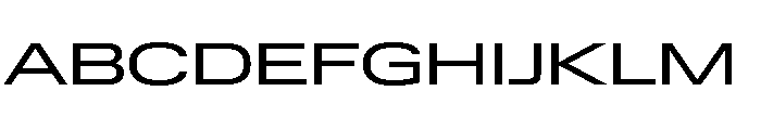 Lateral ExpandedRegular Font UPPERCASE
