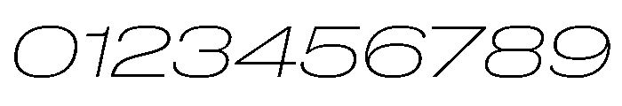 Lateral ExpandedThinItalic Font OTHER CHARS