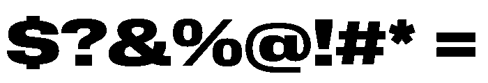 Lateral ExtendedBlack Font OTHER CHARS