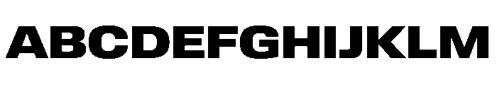 Lateral ExtendedBlack Font UPPERCASE