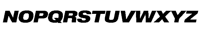 Lateral ExtendedBlackItalic Font UPPERCASE