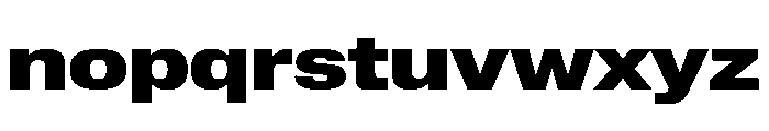 Lateral ExtendedBlack Font LOWERCASE