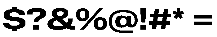 Lateral ExtendedBold Font OTHER CHARS