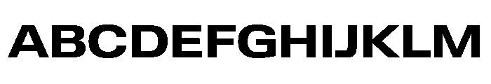 Lateral ExtendedBold Font UPPERCASE