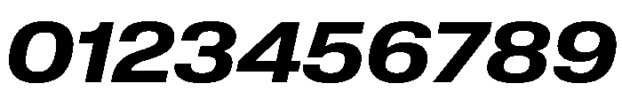 Lateral ExtendedBoldItalic Font OTHER CHARS