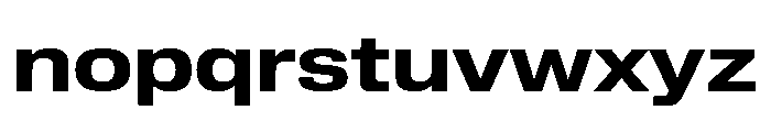 Lateral ExtendedBold Font LOWERCASE