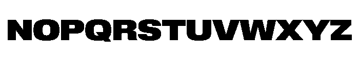 Lateral ExtendedHeavy Font UPPERCASE
