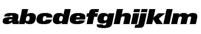 Lateral ExtendedHeavyItalic FONT
