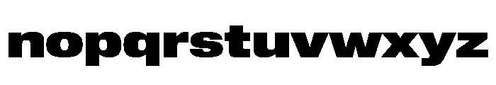 Lateral ExtendedHeavy Font LOWERCASE