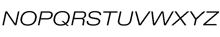 Lateral ExtendedLightItalic Font UPPERCASE